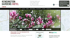 Desktop Screenshot of kensingtongardenshotel.co.uk
