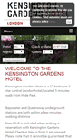 Mobile Screenshot of kensingtongardenshotel.co.uk